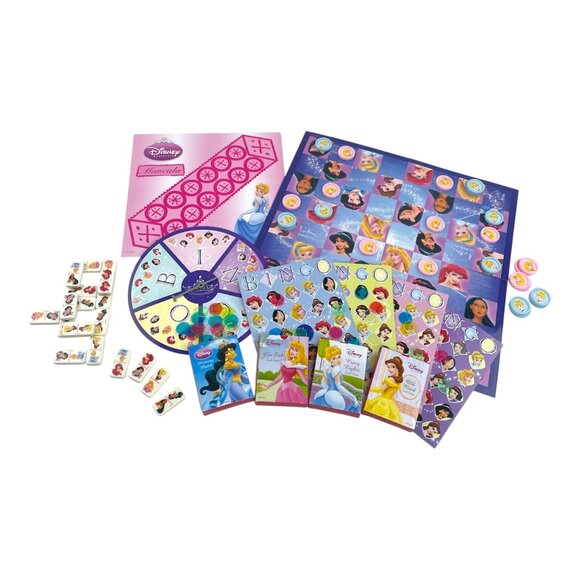 Disney Princess 10 Game Set Board Game Cards Bingo Dominoes Kids Family Gift - Picture 10 of 10